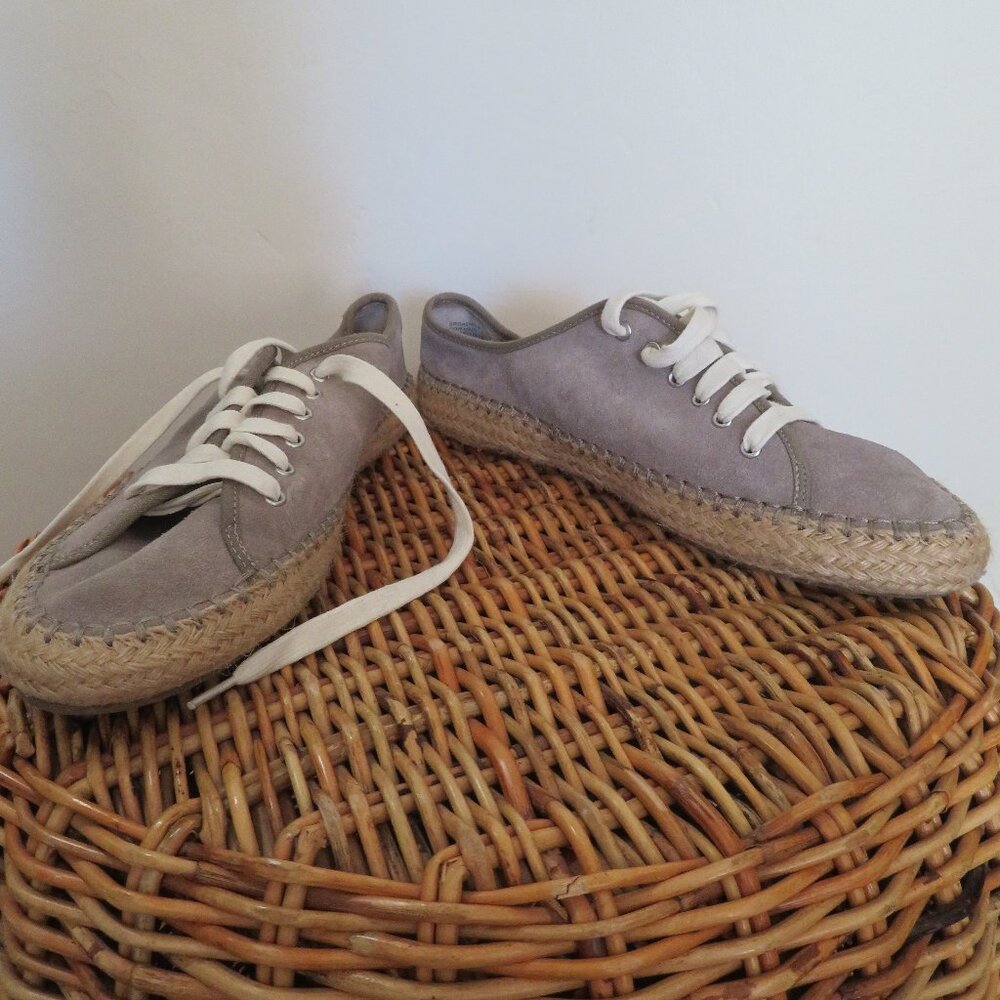 Steve Madden | Womens Size 9 | Tan Broadwlk Suede Espadrilles Shoes Sneakers